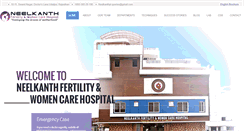 Desktop Screenshot of neelkanthivfcentre.com