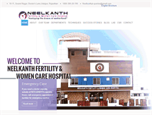 Tablet Screenshot of neelkanthivfcentre.com